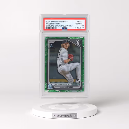 2024 Bowman Draft #BDC2 Hagen Smith - Chrome-Lunar Glow Refractor (PSA 10 GEM MINT)