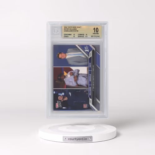 2024 Topps Now #DTRIP Caleb Williams/Drake Maye/Jayden Daniels (BGS 10 PRISTINE)