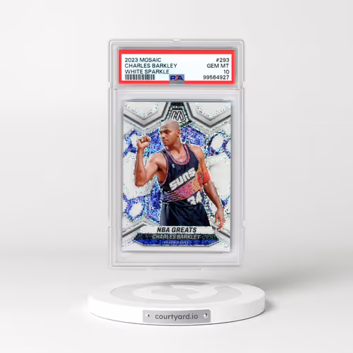 2023 Panini Mosaic #293 Charles Barkley - White Sparkle (PSA 10 GEM MINT)