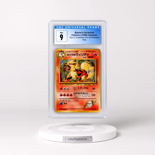 1999 Gym 2: Challenge from the Darkness #59 Blaine's Arcanine - Holo (CGC 9 MINT)