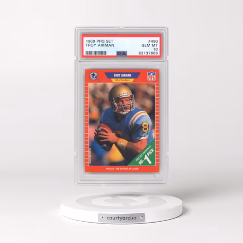 1989 Pro Set #490 Troy Aikman (PSA 10 GEM MINT)