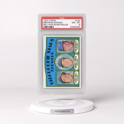 1972 Topps #162 Brewers Rookies - Bell/Porter/Reynolds (PSA 8 NM-MT)