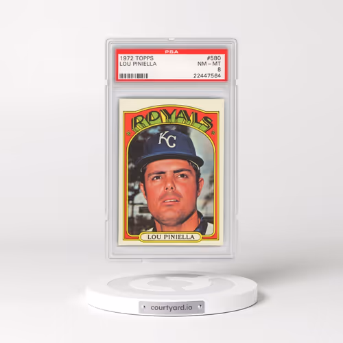 1972 Topps #580 Lou Piniella (PSA 8 NM-MT)