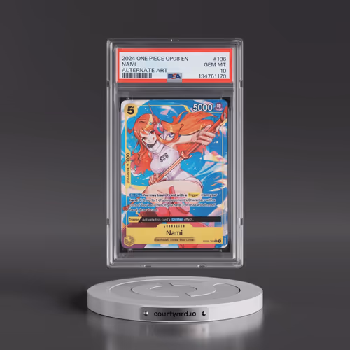 2024 One Piece OP08-Two Legends #106 Nami - Alternate Art (PSA 10 GEM MINT)
