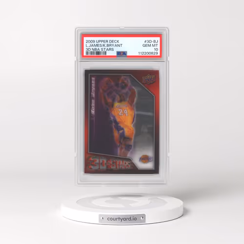 2009 Upper Deck 3D NBA Stars #3D-BJ Kobe Bryant/LeBron James (PSA 10 GEM MINT)