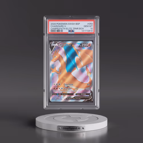 2020 Pokémon Swsh Black Star Promo #050 Charizard V - Holo Champion's Path Elite Trainer Box (PSA 10