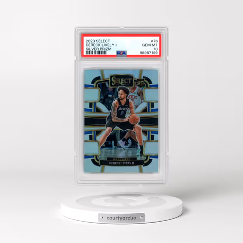 2023 Panini Select #76 Dereck Lively II - Silver Prizm (PSA 10 GEM MINT)