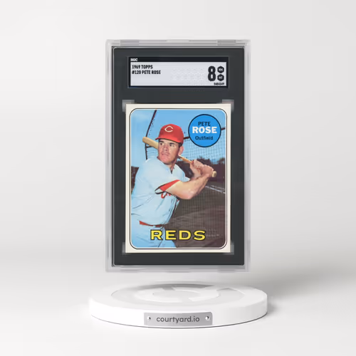 1969 Topps #120 Pete Rose (SGC 8 NM-MT)
