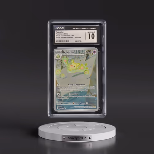 2025 Pokémon Svp EN-SV Black Star Promo #212 Reuniclus - Black Bolt Tech Sticker Collection (CGC 10