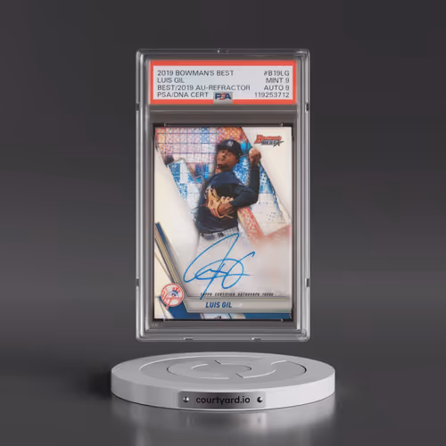 2019 Bowman's Best Best of 2019 Autographs #B19LG Luis Gil - Refractor (PSA 9 MINT)