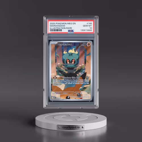 2025 Pokémon Meg EN-Mega Evolution #146 Marshadow - Illustration Rare (PSA 10 GEM MINT)