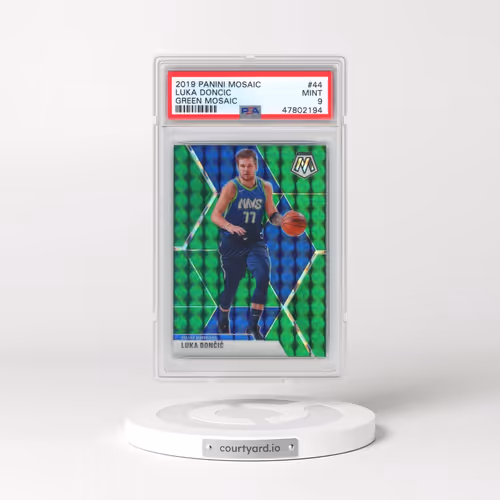 2019 Panini Mosaic #44 Luka Doncic - Green Mosaic (PSA 9 MINT)