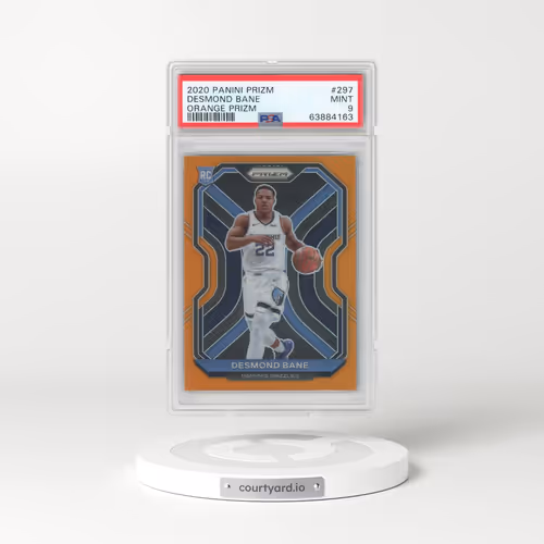 2020 Panini Prizm #297 Desmond Bane - Orange Prizm (PSA 9 MINT)