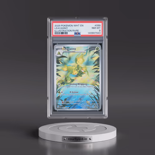2025 Pokémon Wht EN-White Flare #089 Leavanny - Illustration Rare (PSA 8 NM-MT)