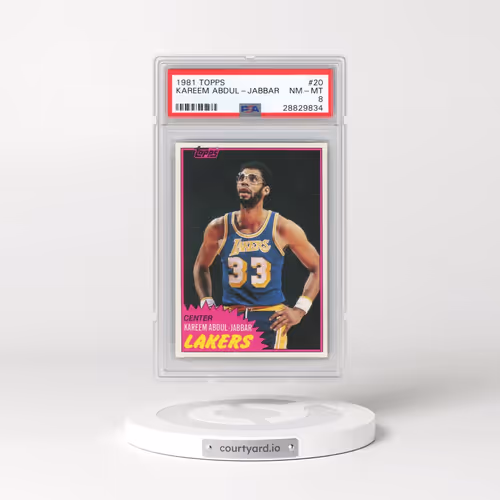 1981 Topps #20 Kareem Abdul-Jabbar (PSA 8 NM-MT)