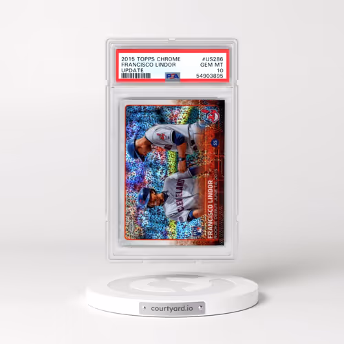 2015 Topps Chrome Update #US286 Francisco Lindor (PSA 10 GEM MINT)