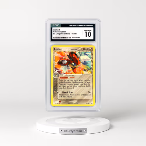 2006 EX Dragon Frontiers #18 Ledian (CGC 10 GEM MINT)