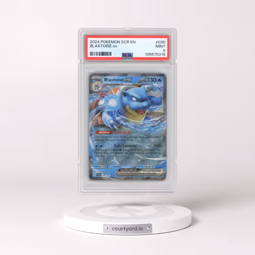 2024 Pokémon Scr EN-Stellar Crown #030 Blastoise EX - Holo (PSA 9 MINT)
