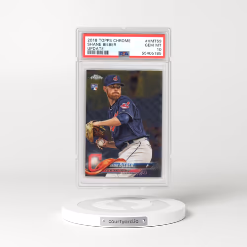2018 Topps Chrome Update #HMT59 Shane Bieber (PSA 10 GEM MINT)