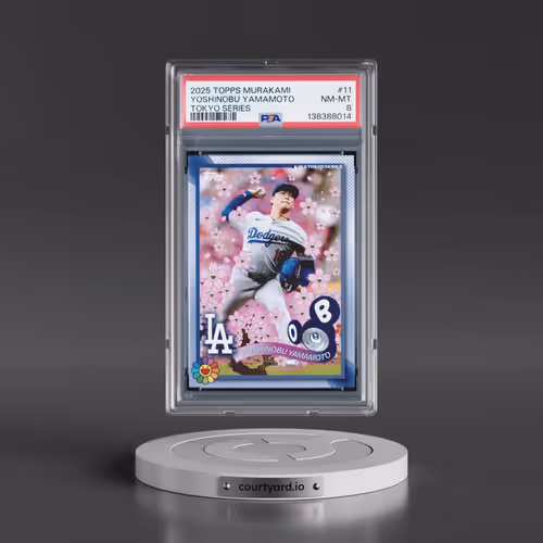 2025 Topps Takashi Murakami + MLB World Tour Tokyo Series #11 Yoshinobu Yamamoto (PSA 8 NM-MT)