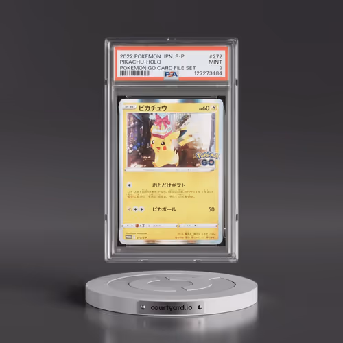 2022 Pokémon S Promo #272 Pikachu - Holo Pokemon Go Card File Set (PSA 9 MINT)