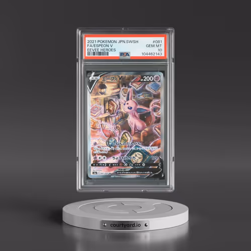 2021 Pokémon Sword & Shield Eevee Heroes #081 Espeon V - Holo Full Art (PSA 10 GEM MINT)