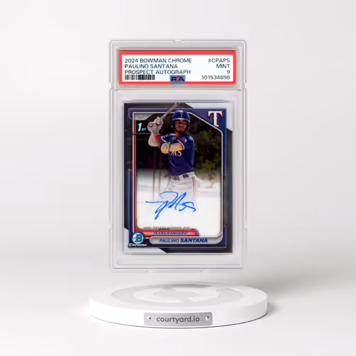 2024 Bowman Chrome Prospect Autographs #CPAPS Paulino Santana (PSA 9 MINT)