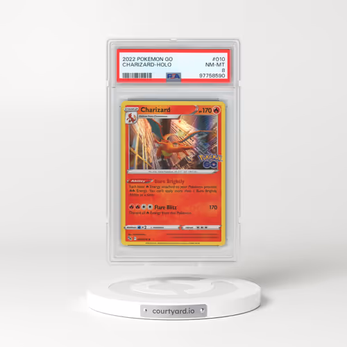 2022 Pokémon Go #010 Charizard - Holo (PSA 8 NM-MT)