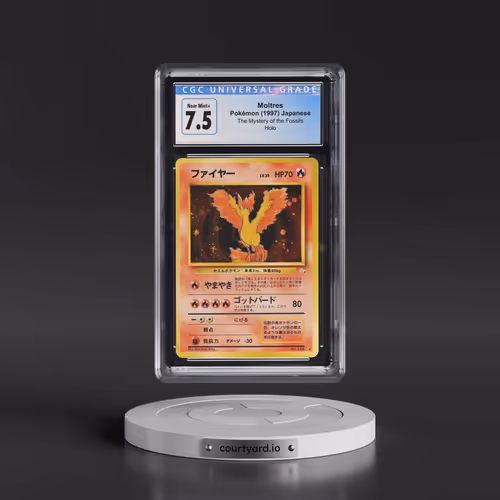 1997 The Mystery of the Fossils Moltres - Holo (CGC 7.5 NM+)
