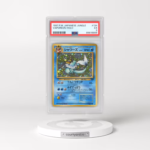 1997 Pokémon Jungle #134 Vaporeon - Holo (PSA 5 EX)