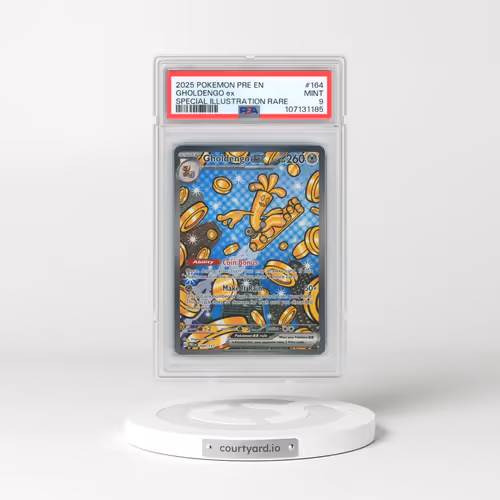 2025 Pokémon Pre EN-Prismatic Evolutions #164 Gholdengo EX - Holo Special Illustration Rare (PSA 9 MINT)