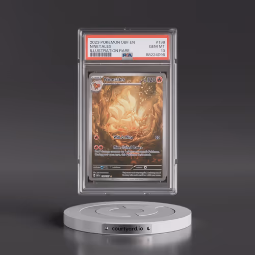 2023 Pokémon Obf EN-Obsidian Flames #199 Ninetales - Illustration Rare (PSA 10 GEM MINT)