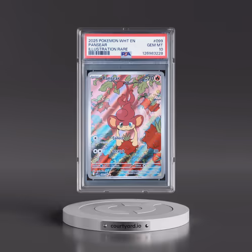 2025 Pokémon Wht EN-White Flare #099 Pansear - Illustration Rare (PSA 10 GEM MINT)