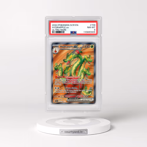 2024 Pokémon Scr EN-Stellar Crown #156 Hydrapple EX - Holo Ultra Rare (PSA 8 NM-MT)