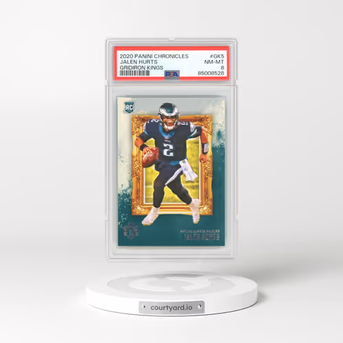 2020 Panini Chronicles Gridiron Kings #GK5 Jalen Hurts (PSA 8 NM-MT)