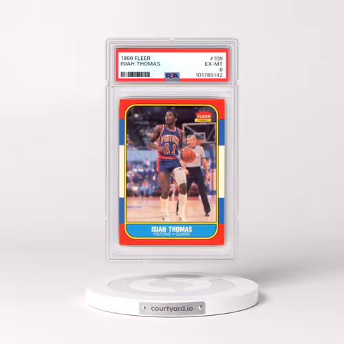 1986 Fleer #109 Isiah Thomas (PSA 6 EX-MT)