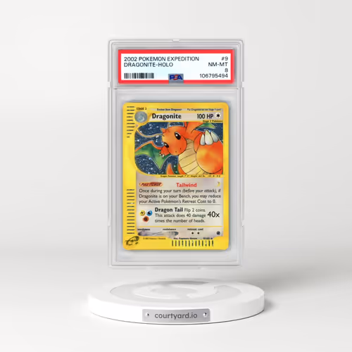 2002 Pokémon Expedition #9 Dragonite - Holo (PSA 8 NM-MT)