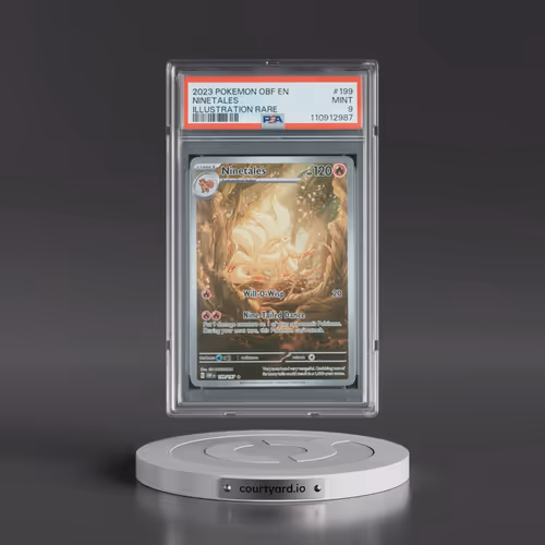 2023 Pokémon Obf EN-Obsidian Flames #199 Ninetales - Illustration Rare (PSA 9 MINT)