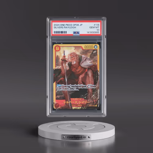 2024 One Piece Japanese OP08-Two Legends #118 Silvers Rayleigh (PSA 10 GEM MINT)