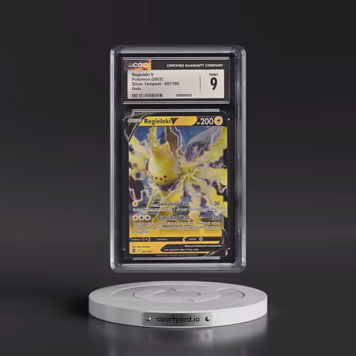 2022 Silver Tempest #057/195 Regieleki V - Holo (CGC 9 MINT)