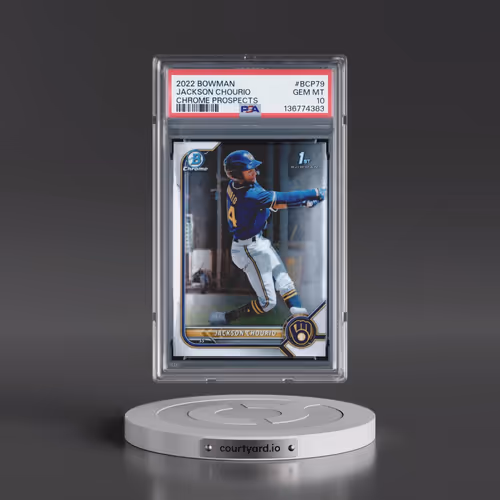 2022 Bowman Chrome Prospects #BCP79 Jackson Chourio (PSA 10 GEM MINT)