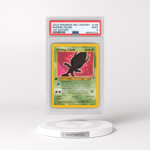 2002 Pokémon Neo Destiny #106 Shining Celebi - 1st Edition Holo (PSA 9 MINT)