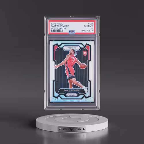 2023 Panini Prizm #129 Cam Whitmore - Silver Prizm (PSA 10 GEM MINT)