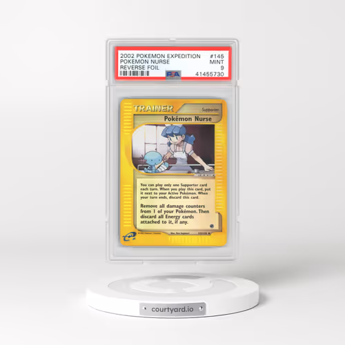 2002 Pokémon Expedition #145 Pokemon Nurse - Reverse Foil (PSA 9 MINT)