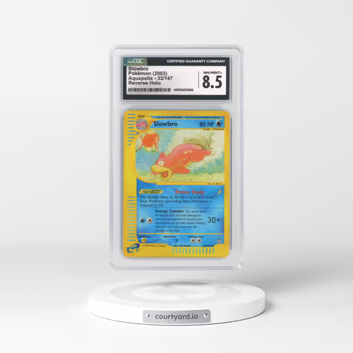 2003 Aquapolis #33 Slowbro - Holo e-Card Symbol (CGC 8.5 NM-MT+)