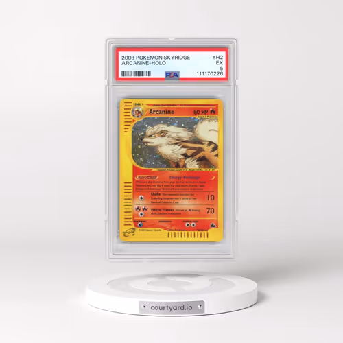 2003 Pokémon Skyridge #H2 Arcanine - Holo (PSA 5 EX)