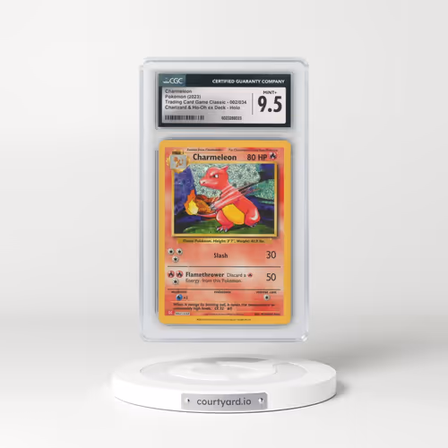2023 Pokémon Clc-Trading Card Game Classic Charizard & HO-Oh EX Deck #002 Charmeleon (CGC 9.5 MINT+)