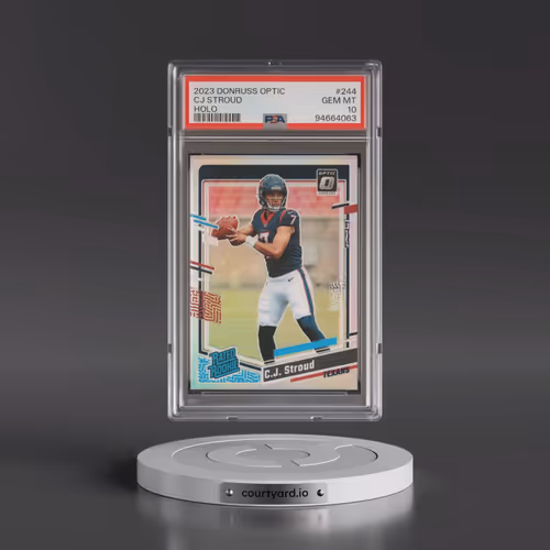 2023 Panini Donruss Optic #244 CJ Stroud - Holo (PSA 10 GEM MINT)