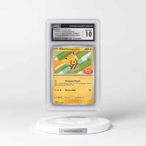 2023 Scarlet & Violet Promos - sv-p #101/SV-P Pikachu in a Batik Shirt - Pikachu's Indonesia Journey Campaign (CGC 10 GEM MINT)