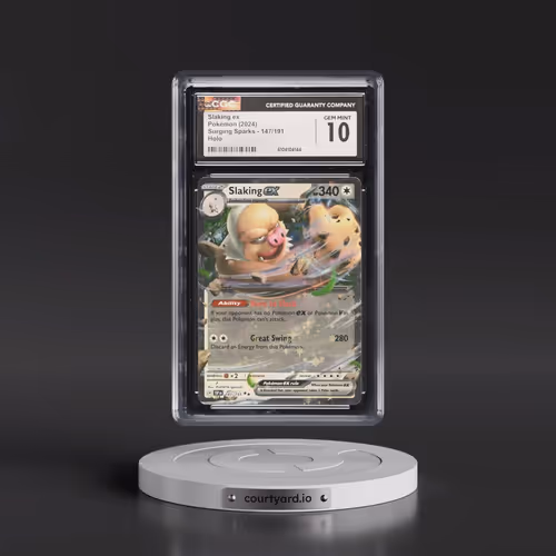 2024 Pokémon Ssp EN-Surging Sparks #147 Slaking EX - Holo (CGC 10 GEM MINT)